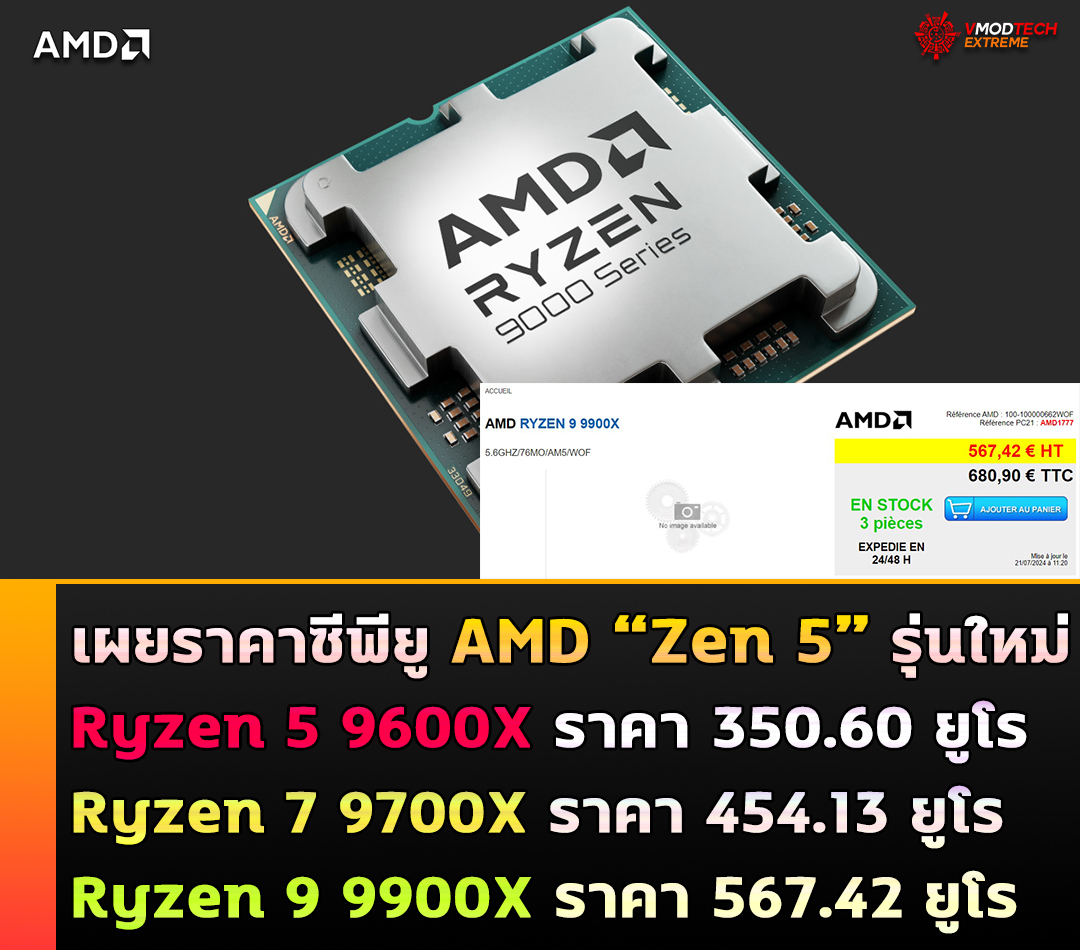 RAM kit DDR5 ที่รองรับ EXPO 1.2 สำหรับแพลตฟอร์ม AM5